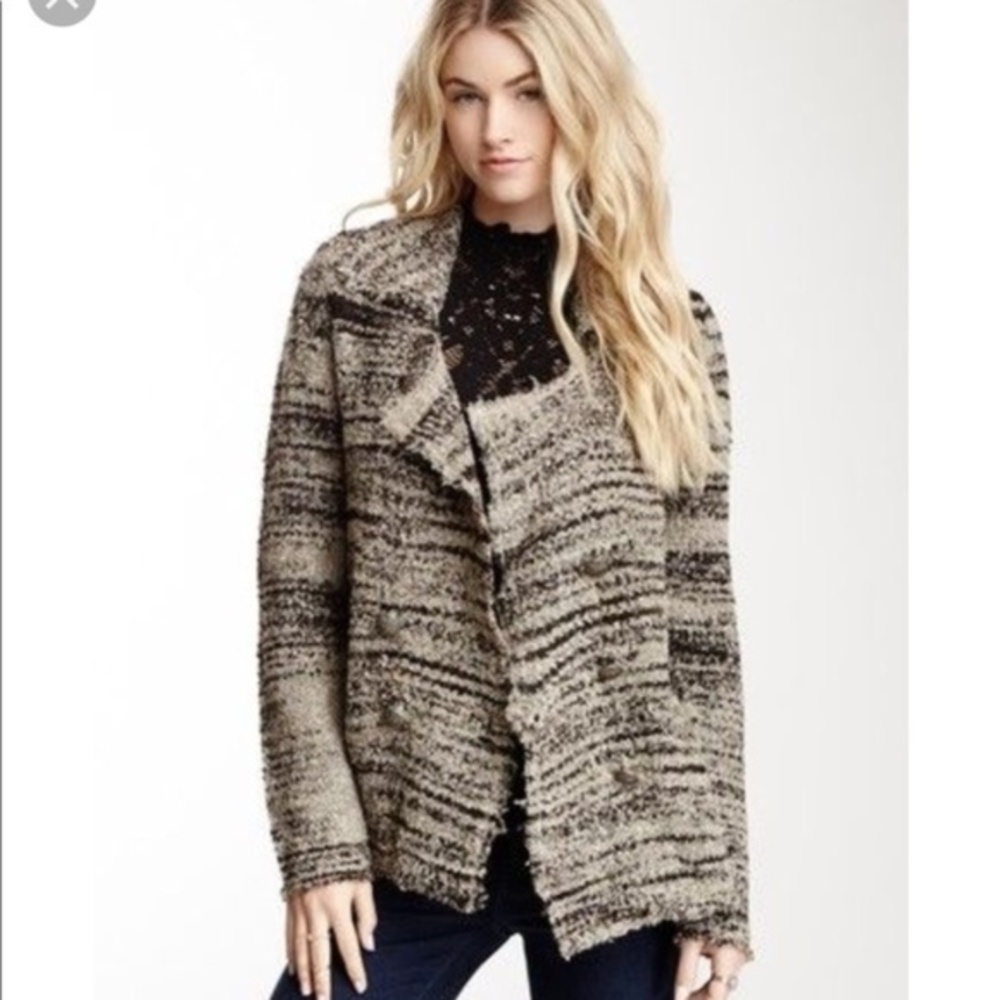 Vintage Free People Double Breasted Sweater Cardigan